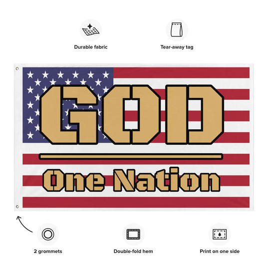 One Nation Under God American Flag