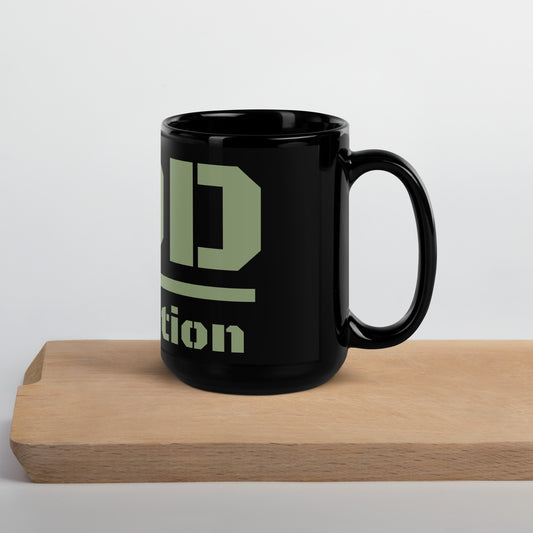 One Nation under God (OD Green) Black Glossy Mug