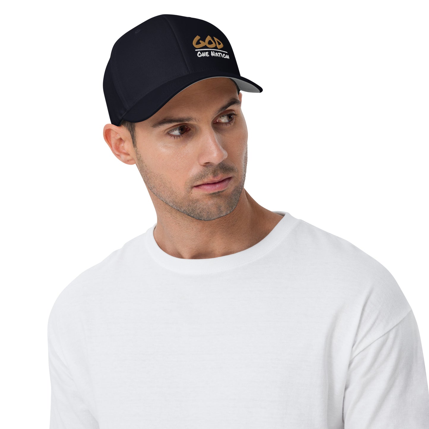 One Nation under God Flex Fit Structured Twill Cap