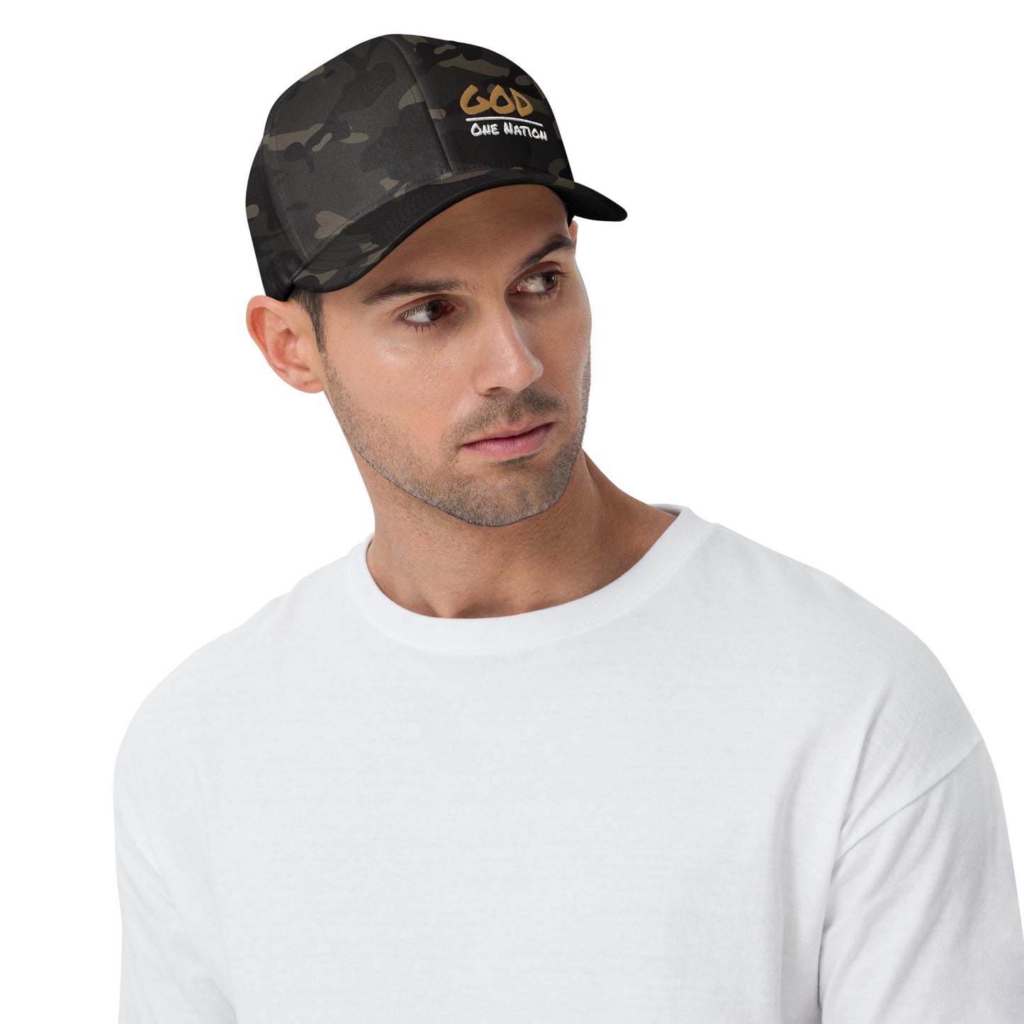 One Nation under God Flex Fit Structured Twill Cap