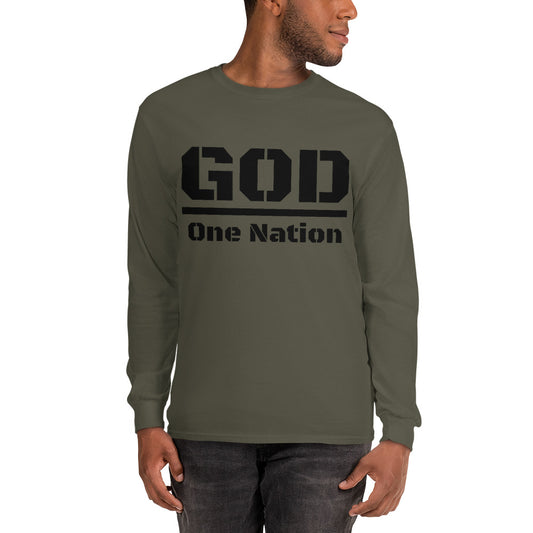 Men’s One Nation under God Long Sleeve Shirt